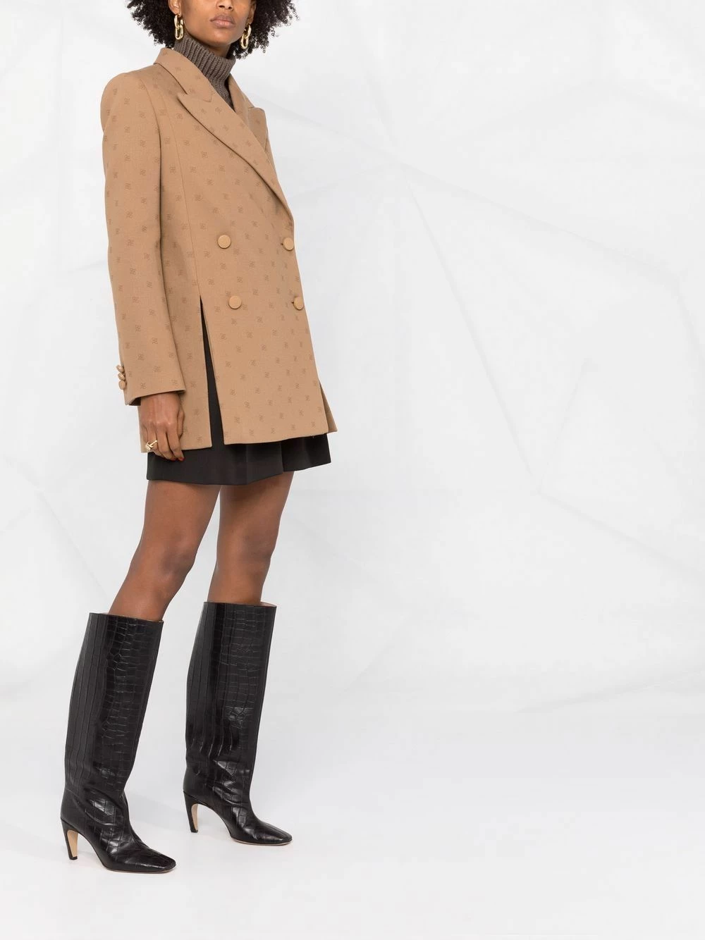 Promo π Fendi FF Karligraphy double breasted blazer blazers of women π₯° 8 Fendi FF Karligraphy double-breasted blazer