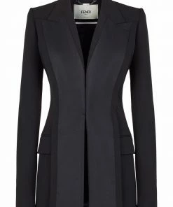 Fendi long-sleeve tuxedo jacket