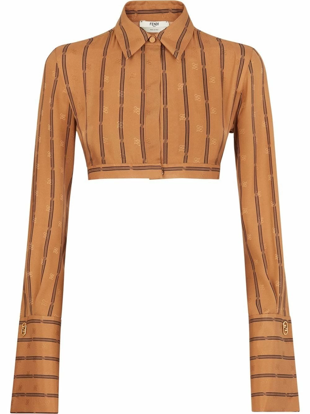 Brand new β¨ Fendi Karligraphy striped silk π shirt π shirts of women π 3 Fendi Karligraphy striped silk shirt