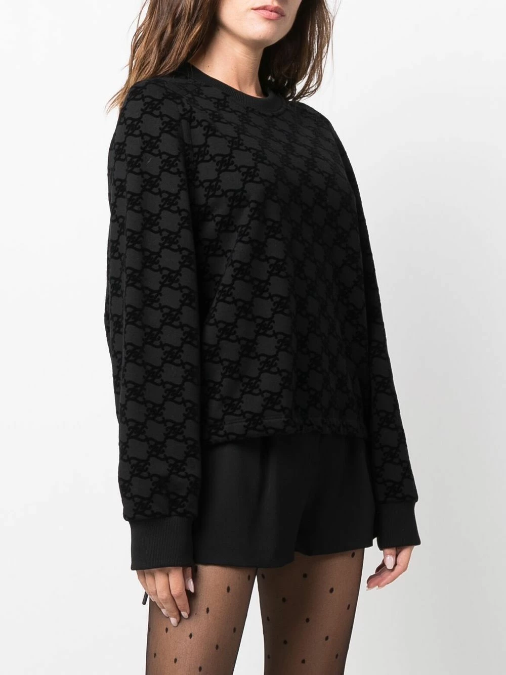 Best Pirce π Fendi FF Karligraphy cropped sweatshirt sweaters of women π₯ 5 Fendi FF-Karligraphy cropped sweatshirt