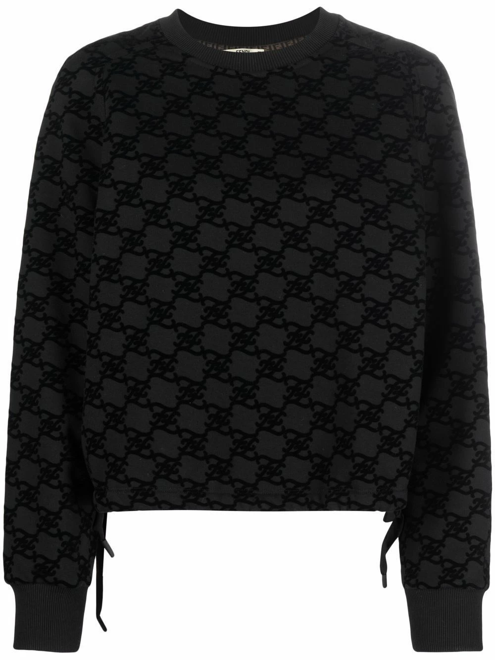 Best Pirce π Fendi FF Karligraphy cropped sweatshirt sweaters of women π₯ 3 Fendi FF-Karligraphy cropped sweatshirt