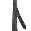 Fendi logo-print silk tie
