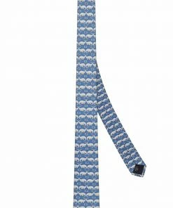 Fendi dinosaur-print silk tie