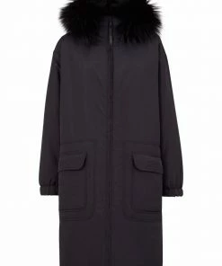 Fendi reversible hooded coat