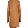 Fendi Karligraphy striped silk dress