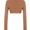 Fendi cropped roll-neck jumper