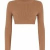Fendi cropped roll-neck jumper