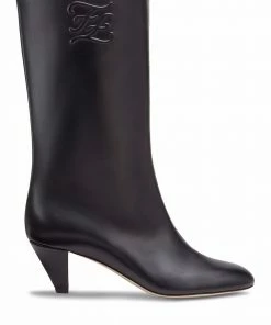 Fendi Karligraphy-motif 55mm boots