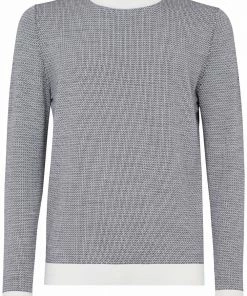 Fendi contrast-trim jumper