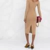 Fendi off-shoulder sheath dress