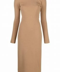 Fendi off-shoulder sheath dress