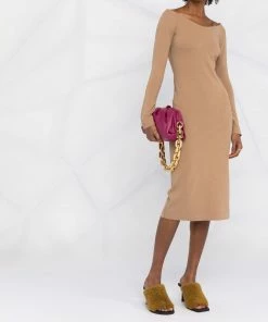 Fendi off-shoulder sheath dress