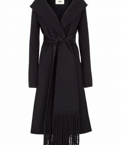 Fendi scarf-effect coat