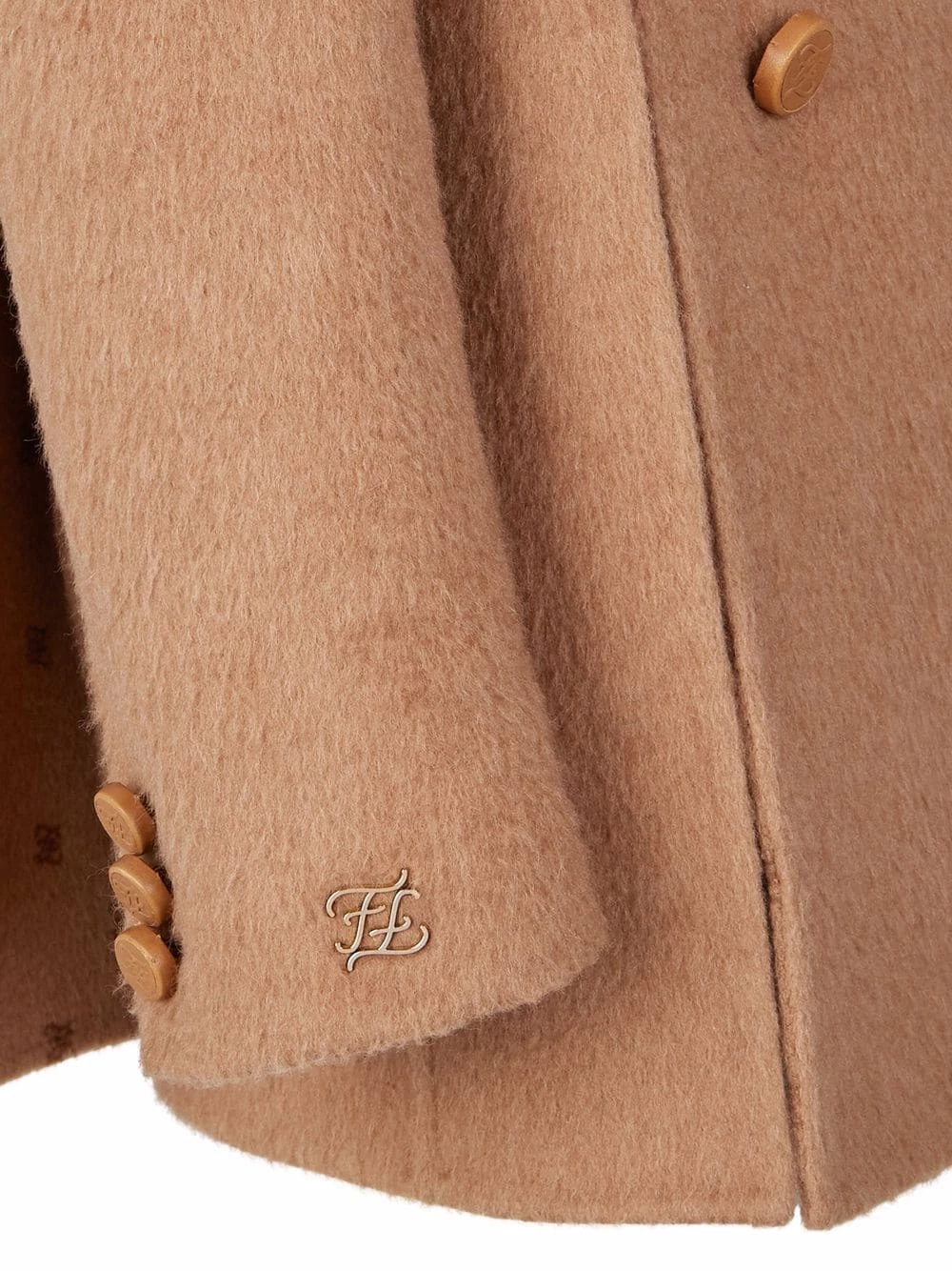 Flash Sale π Fendi Knitted camel hair peacoat double breasted & peacoats of women β 5 Fendi knitted camel-hair peacoat