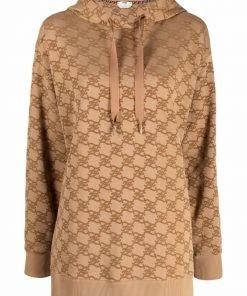 Fendi monogram cotton hoodie