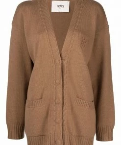 Fendi V-neck cashmere cardigan