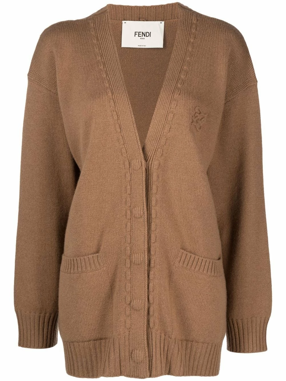 Buy π Fendi V neck cashmere cardigan cardigans of women π 3 Fendi V-neck cashmere cardigan