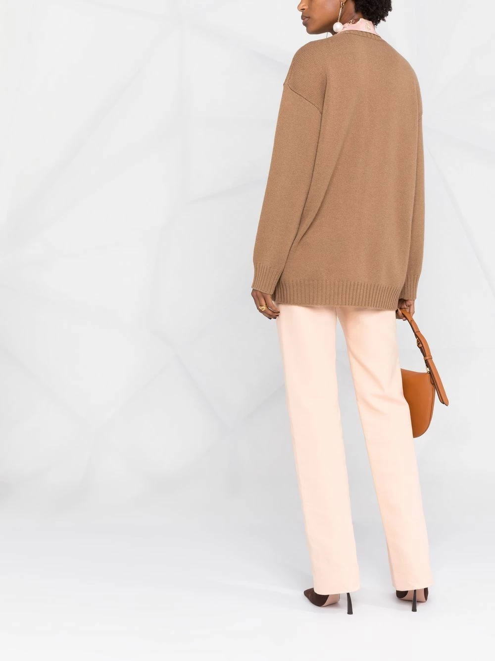 Buy π Fendi V neck cashmere cardigan cardigans of women π 8 Fendi V-neck cashmere cardigan