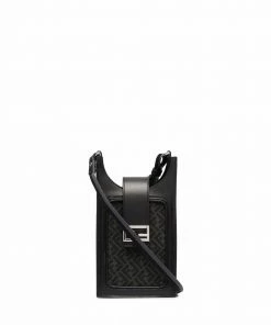 Fendi monogram print phone bag