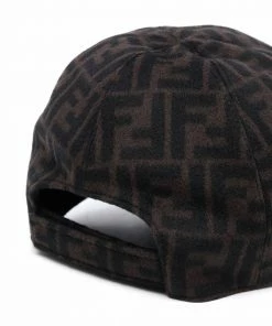 Fendi monogram-print six-panel cap