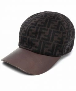 Fendi monogram-print six-panel cap
