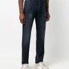 Fendi logo-embroidered straight-leg jeans