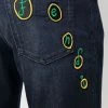 Fendi logo-embroidered straight-leg jeans