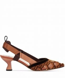 Fendi Colibrì slingback mesh pumps