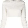 Fendi FF-motif cropped jumper
