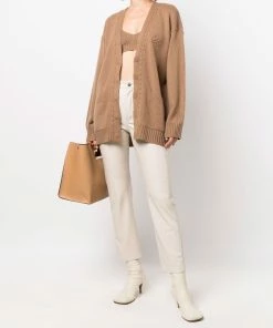 Fendi cropped cashmere vest top