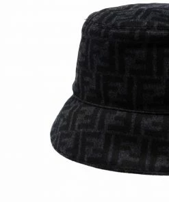 Fendi monogram-print wool bucket hat