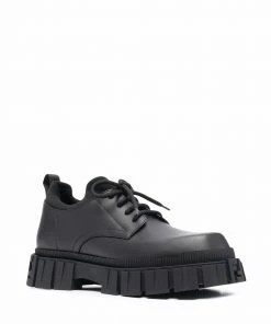 Fendi lace-up leather Derby shoes