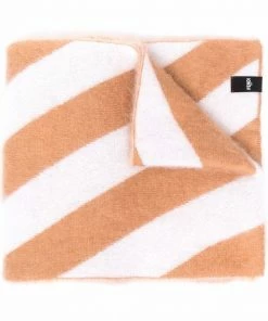 Fendi striped mohair-blend scarf