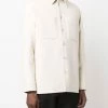 Fendi long-sleeve cashmere shirt jacket