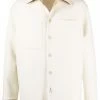 Fendi long-sleeve cashmere shirt jacket