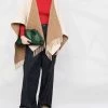Best deal β€οΈ Fendi Fringed hooded poncho capes of women π 9 Fendi fringed hooded poncho