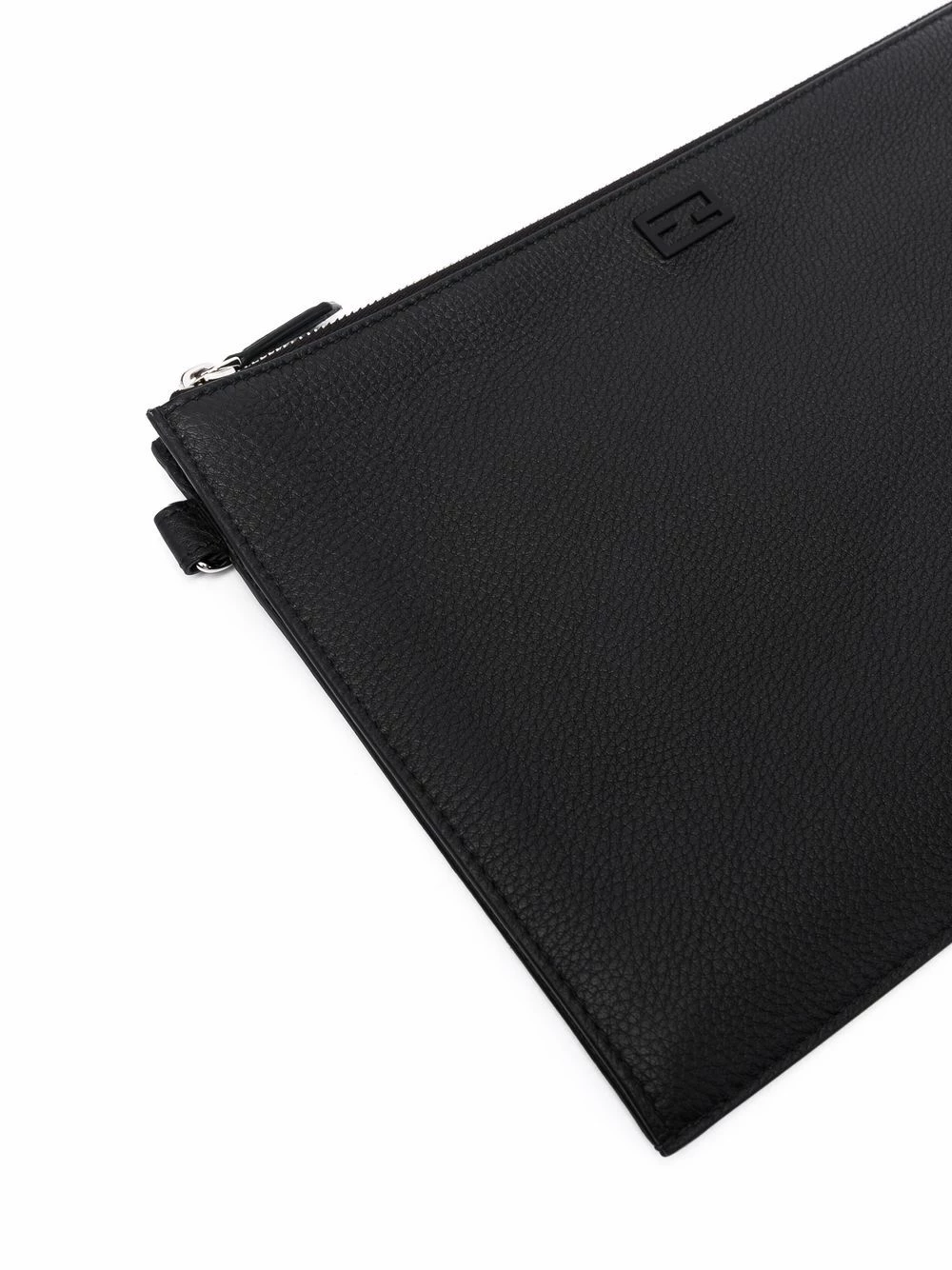 Outlet π Fendi Embossed logo clutch bag clutch bags of men π 6 Fendi embossed-logo clutch bag