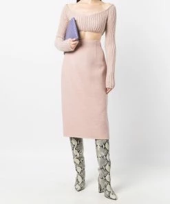 Fendi ribbed-knit cropped jumper