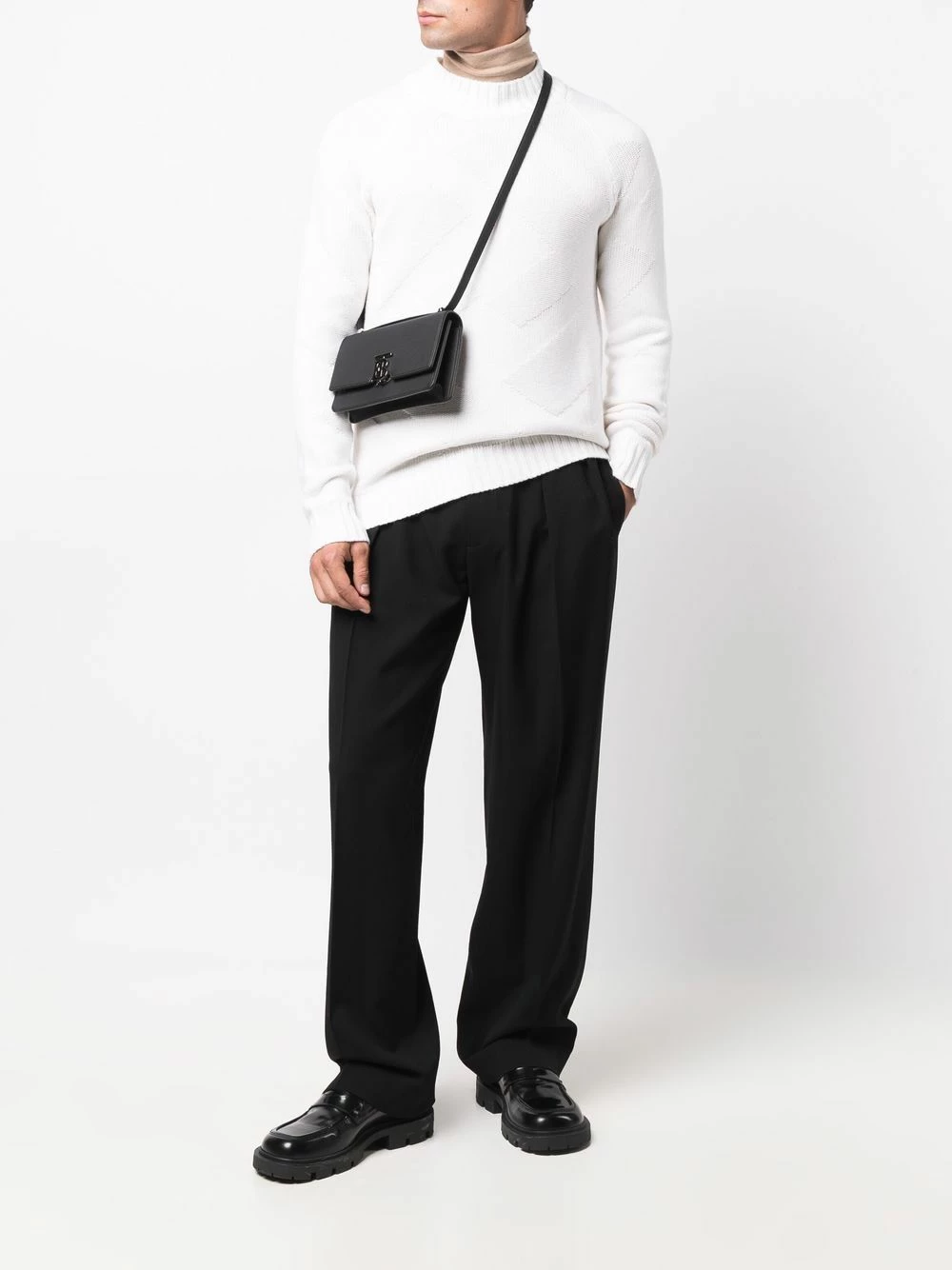 Flash Sale βοΈ Fendi Cashmere crew neck jumper knitted sweaters of men π 4 Fendi cashmere crew-neck jumper