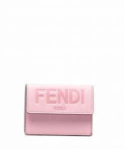 Fendi debossed-logo tri-fold wallet