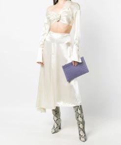 Fendi floral-appliqué blouse