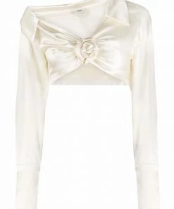 Fendi floral-appliquΓ© blouse