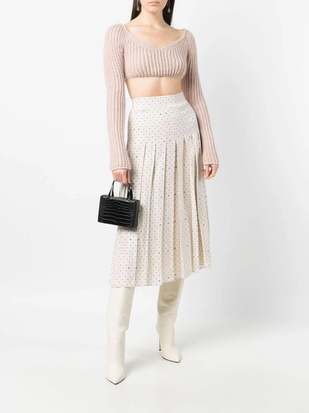 Cheapest π₯ Fendi Karligraphy pleated silk π skirt pleated π skirts of women π€© 4 Fendi Karligraphy pleated silk skirt