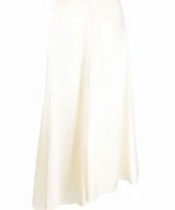 Fendi asymmetric satin skirt