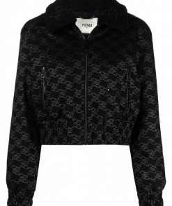 Fendi FF-Karligraphy motif jacket
