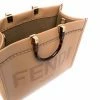 Fendi Sunshine logo-debossed leather tote