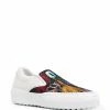 Promo π Fendi X Noel Fielding abstract logo print π sneakers slip-on of men β¨ 7 Fendi x Noel Fielding abstract logo-print sneakers
