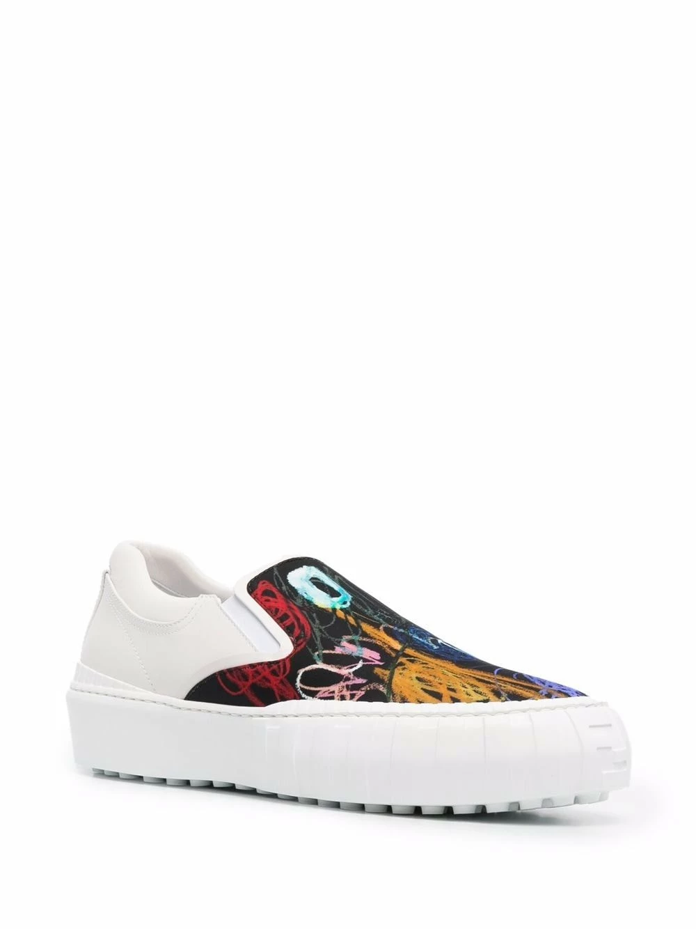 Promo π Fendi X Noel Fielding abstract logo print π sneakers slip-on of men β¨ 4 Fendi x Noel Fielding abstract logo-print sneakers