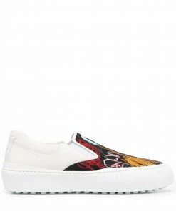 Fendi x Noel Fielding abstract logo-print sneakers