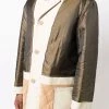 Fendi reversible panelled coat